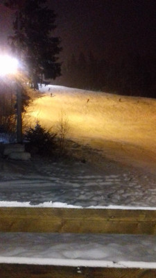 Flutlichtbetrieb auf der Hauptabfahrt