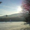 Der Skilift Zuckerfeld liegt am südlichen Hang der Wasserkuppe in Hessen.
