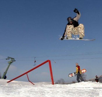 Auch Snowboarder haben hier Spaß!
