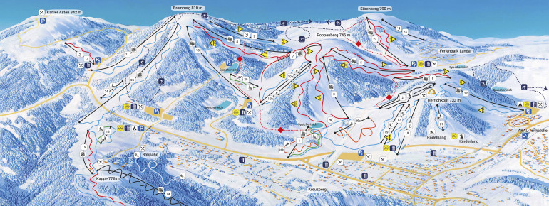 Pistenplan Winterberg (Skiliftkarussell)