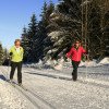 Am Bremberg gibt es gespurte Loipen, die alle Langlaufbegeisterten einladen eine Runde zu drehen.