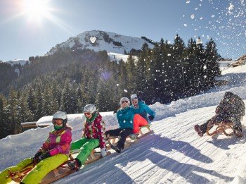 Rodelspaß in der SkiWelt Söll