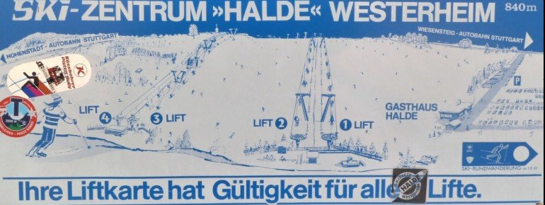 Pistenplan Skizentrum Halde Westerheim