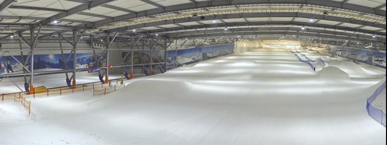300 Meter lang ist die Piste der SnowWorld Bispingen.
