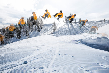 Im Teilgebiet St. Johann gibt es auch einen sehenswerten Snowpark.
