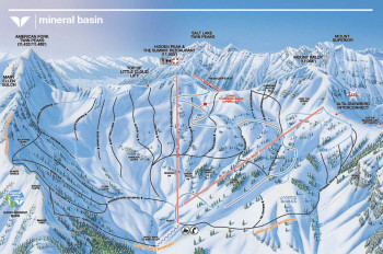 Pistenplan Snowbird - Mineral Basin