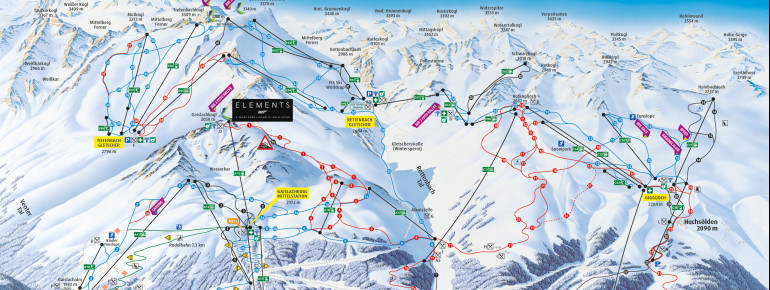 Pistenplan Sölden