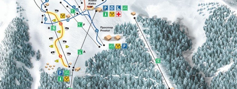 Pistenplan Vitosha - Sofia