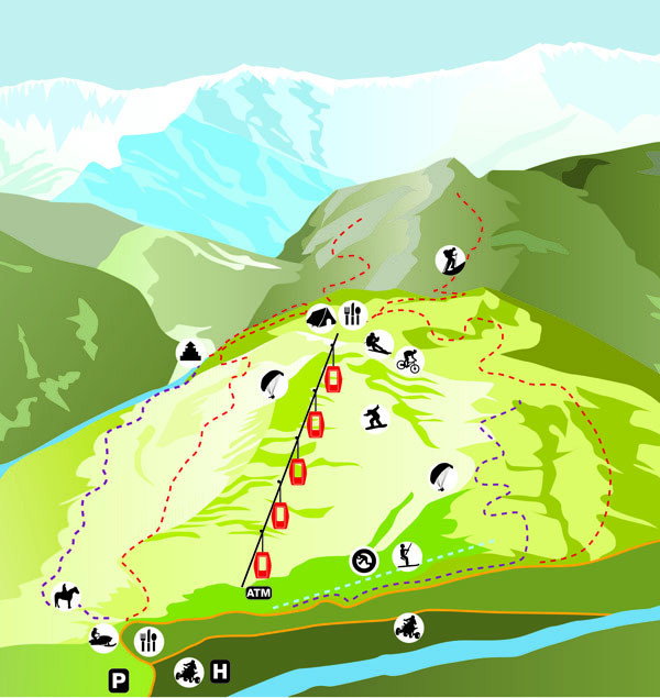 Pistenplan Solang Valley