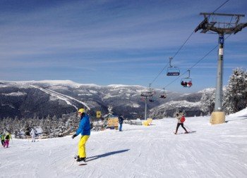 Knapp 25 Kilometer stehen zum Skifahren und Snowboarden zur Verfügung.