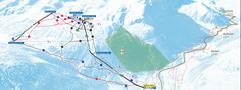 Pistenplan Splügen