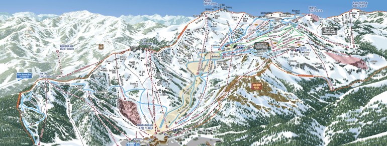 Pistenplan Palisades Tahoe