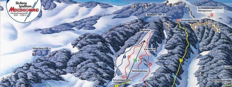 Pistenplan Menzenschwand - Skiarena Spießhorn