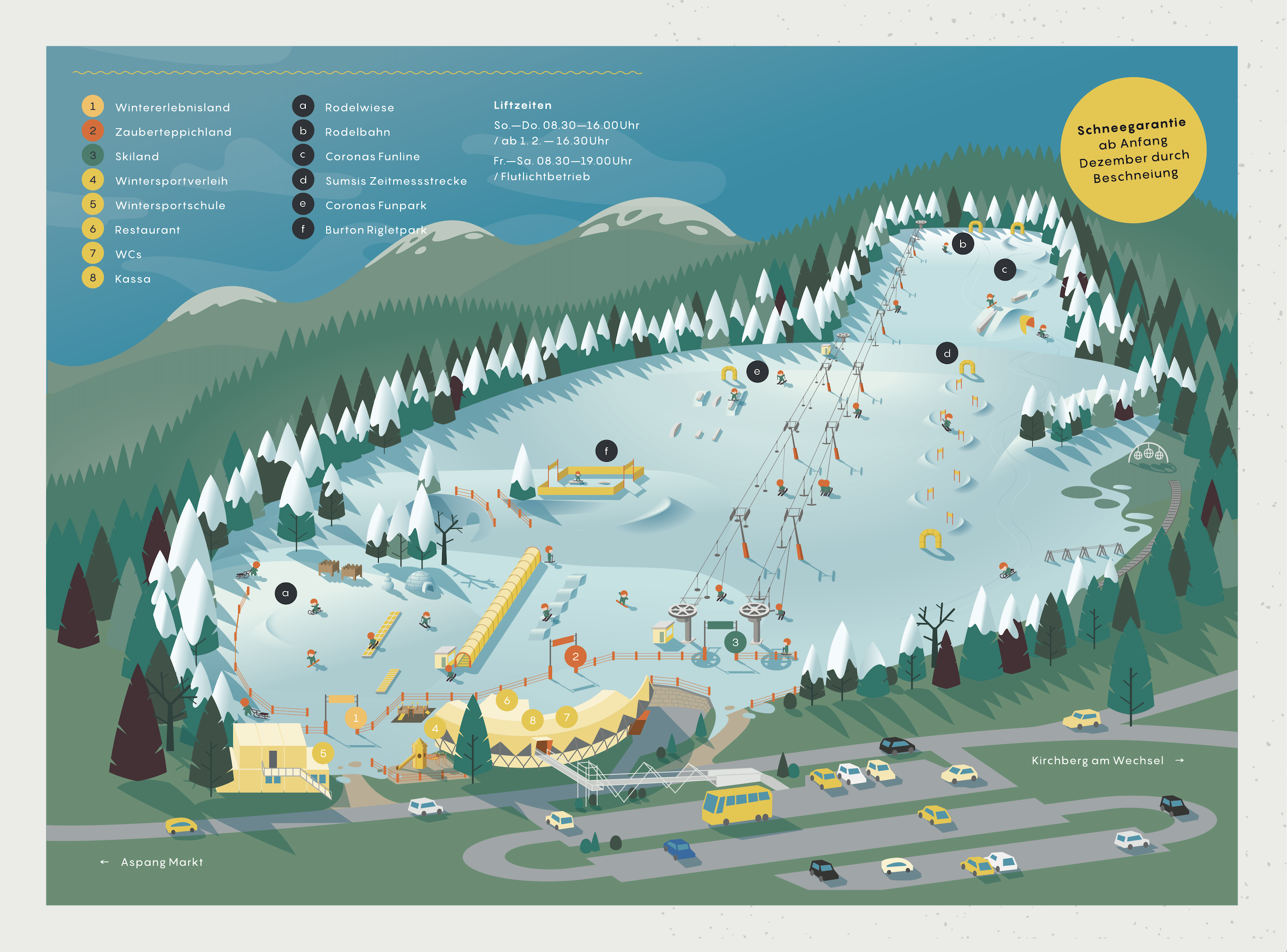 Pistenplan Erlebnisarena St. Corona am Wechsel