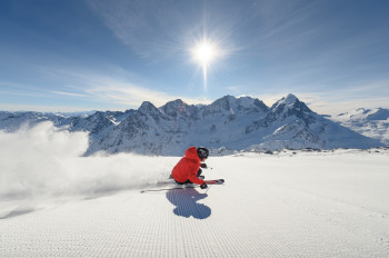 Skifahren am Corvatsch