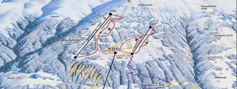 Pistenplan Staldenried Gspon