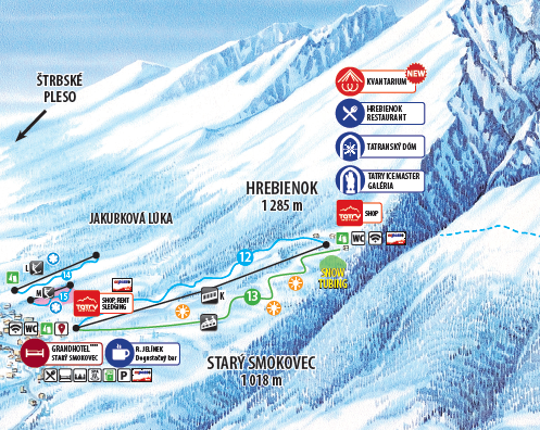 Pistenplan Starý Smokovec
