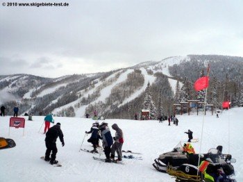 An der Bergstation der "Gondola"!