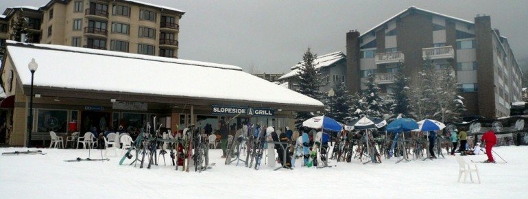"Slopeside"-Grill an den Talstationen in Steamboat!