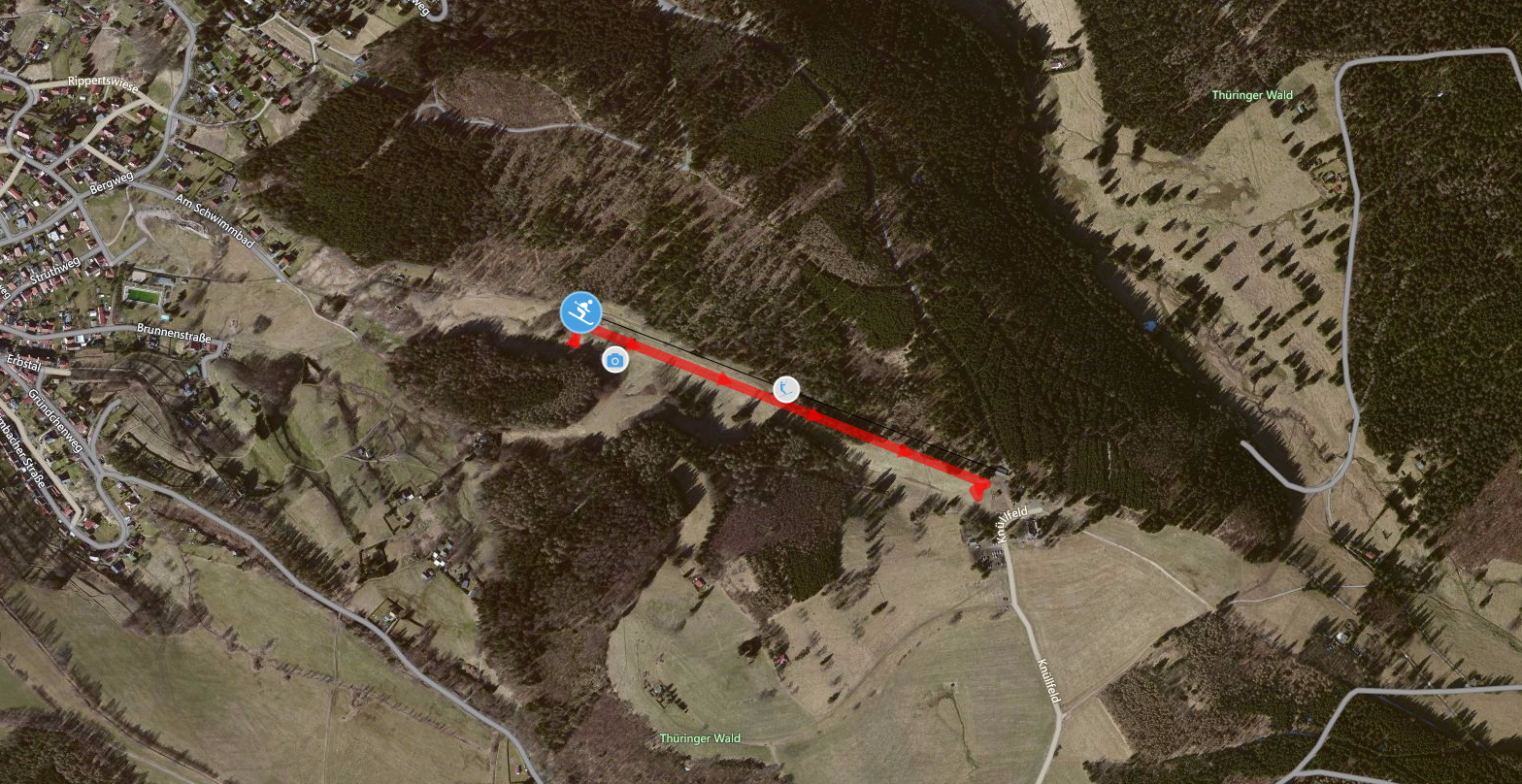 Lage Skilift Knüllfeld