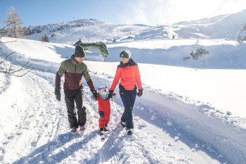 Winterwandern auf der Steinplatte in Waidring.