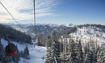 Skigebiet Steinplatte Winklmooalm im 3 Ländereck Tirol, Salzburg, Bayern