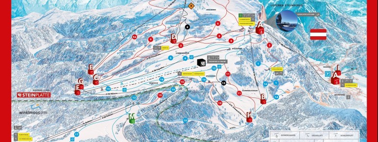 Pistenplan Steinplatte - Winklmoosalm