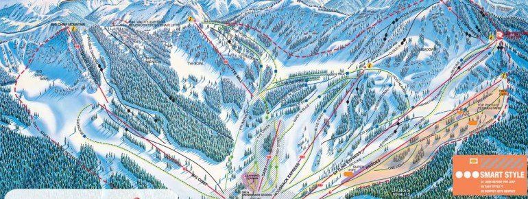 Pistenplan Stevens Pass Ski Area