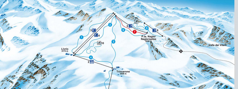 Pistenplan Stilfser Joch