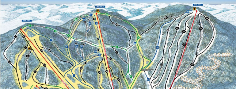Pistenplan Stoneham Ski Resort