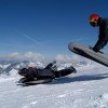 Airboarden auf der separaten Airboardpiste am Fronalpstock