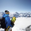 Powder und Aussicht auf dem Klingenstock