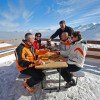 Beim Laui Wisel auf der Terasse eine Käseschnitte geniessen