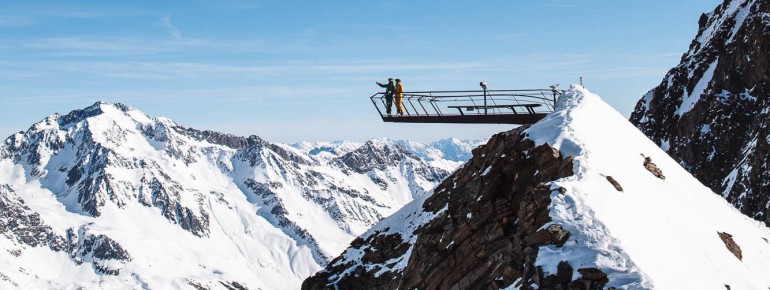 Die Aussichtsplattform Top of Tyrol befindet sich auf einer Höhe von 3.210m.
