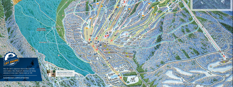 Pistenplan Sugarloaf USA