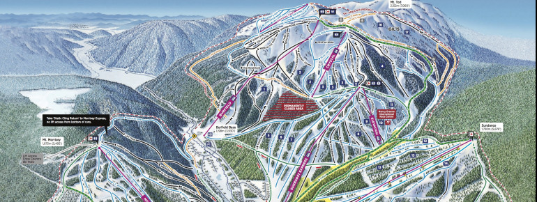 Pistenplan Sun Peaks Resort