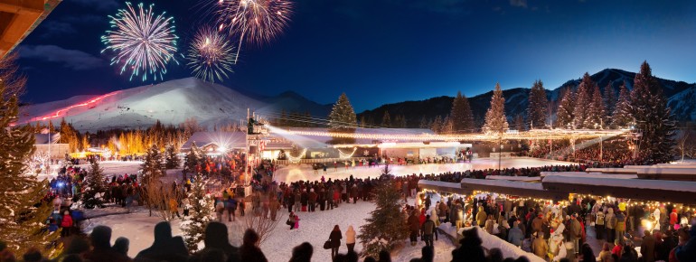 An großen Festtagen wie Weihnachten und Silvester findet auch immer ein Feuerwerk samt großer Show in Sun Valley statt.