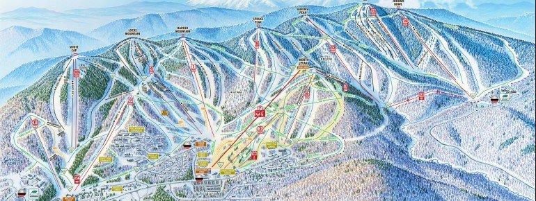 Pistenplan Sunday River Ski Resort