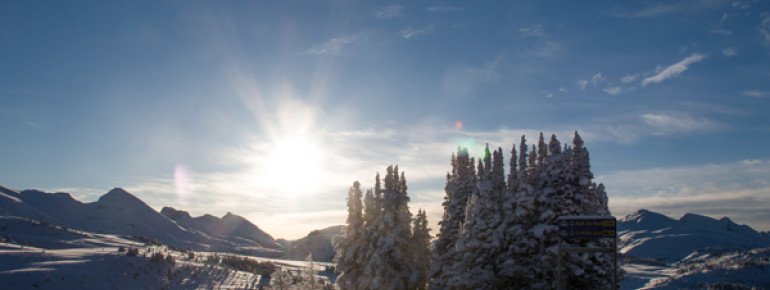 Idylle pur im Sunshine Village Ski & Snowboard Resort.