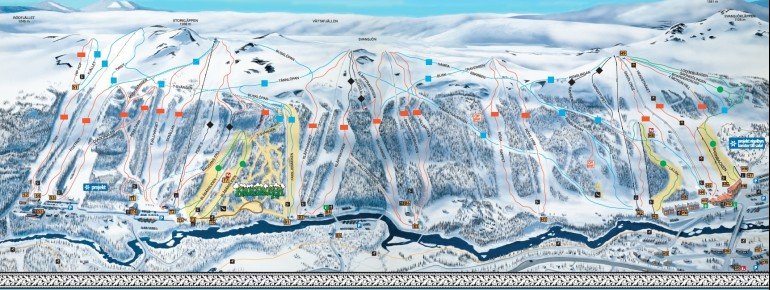 Pistenplan Tänndalen