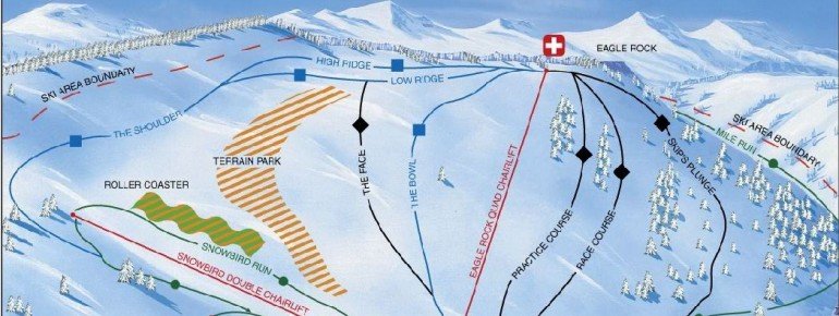 Pistenplan Tahoe Donner Downhill