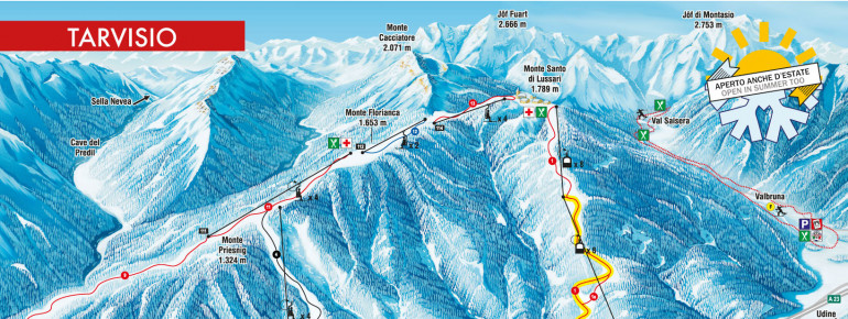 Pistenplan Tarvisio - Monte Lussari