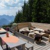 Die Panoramaterrasse der Rohrkopfhütte