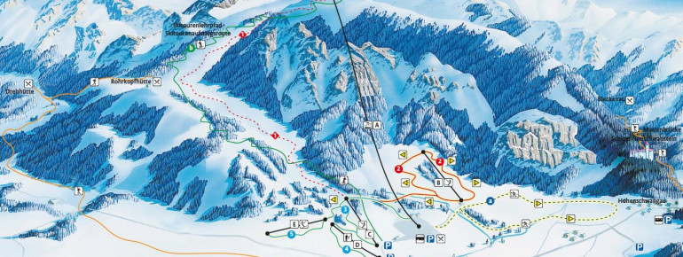 Pistenplan Tegelberg Schwangau