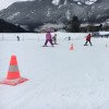 Ein Pylonen-Parcours für Anfänger am Hagerlift.