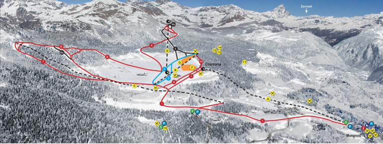 Pistenplan Torgnon