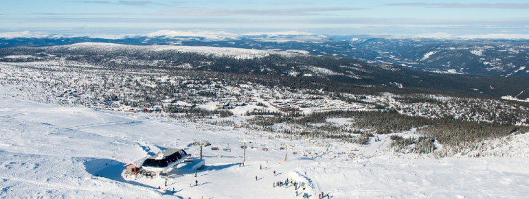 Trysil ist in vier Bereiche gegliedert.