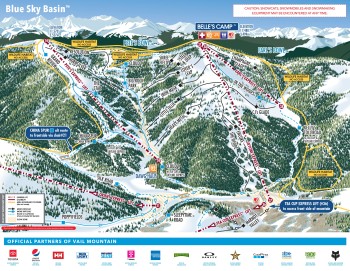 Pistenplan Vail - Blue Sky Basin
