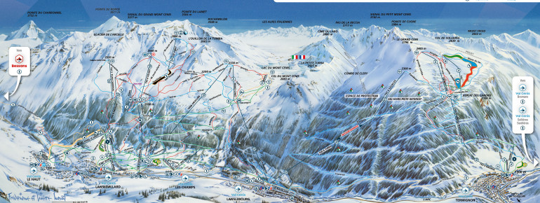 Pistenplan Val Cenis