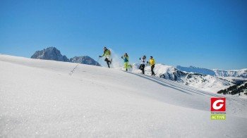 Auf den Winterwanderwegen lässt sich die Region zu Fuß erkunden.